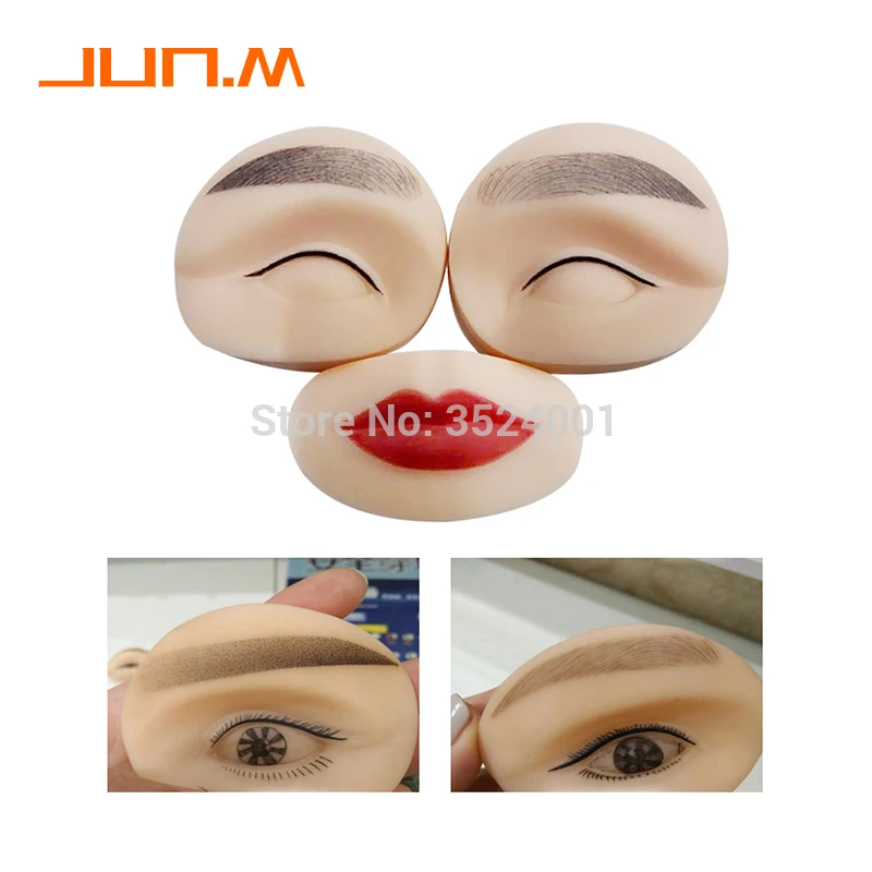 3D Permanent Makeup Practice Skin Replacement Parts 2 Eyes And 1 Lips Training Mannequin Head For Tattoo Practice Skin
3D Permanent Makeup Practice Skin Replacement Parts 2 Eyes And 1 Lips Training Mannequin Head For Tattoo Practice Skin