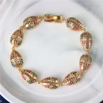 Beach Sea Shell Paved Colorful Rainbow CZ Bracelet For Women Bracelet For Wedding Multi Colourful cz Shell Bracelets Seashell
Beach Sea Shell Paved Colorful Rainbow CZ Bracelet For Women Bracelet For Wedding Multi Colourful cz Shell Bracelets Seashell