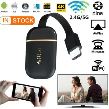 

5G 2.4G wifi display dongle mirror screen 4K 1080P wireless HDMI Miracast Android tv stick Airplay Receiver Cast Media Streamers