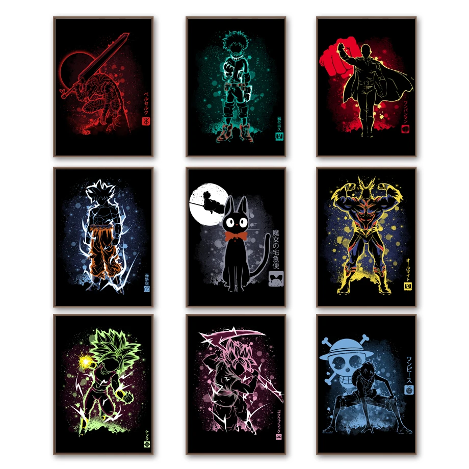 Dragon Ball Super One Punch Man One Piece Attack On Titan All Might Anime Posters And Prints Wall Art Canvas Painting Home Decor 
Dragon Ball Super One Punch Man One Piece Attack On Titan All Might Anime Posters And Prints Wall Art Canvas Painting Home Decor