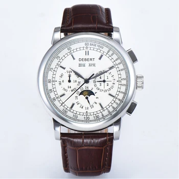 Debert42mm mechanical watches White Dial 316LSS case moon phase calendar&week&month&Year 24hours Automatic men's mechanicalwatch
Debert42mm mechanical watches White Dial 316LSS case moon phase calendar&week&month&Year 24hours Automatic men's mechanicalwatch