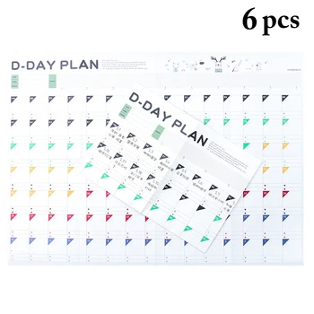 6PCS Countdown Schedule Sheet Portable 100 Days Planner Wall Calendar Gift For Kids Students Study Planer Learning Supplies
6PCS Countdown Schedule Sheet Portable 100 Days Planner Wall Calendar Gift For Kids Students Study Planer Learning Supplies