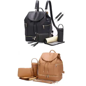 Mummy Nappy Diaper Leather Shoulder Bag Maternity Large Capacity Baby Care Nursing Backpack
Mummy Nappy Diaper Leather Shoulder Bag Maternity Large Capacity Baby Care Nursing Backpack