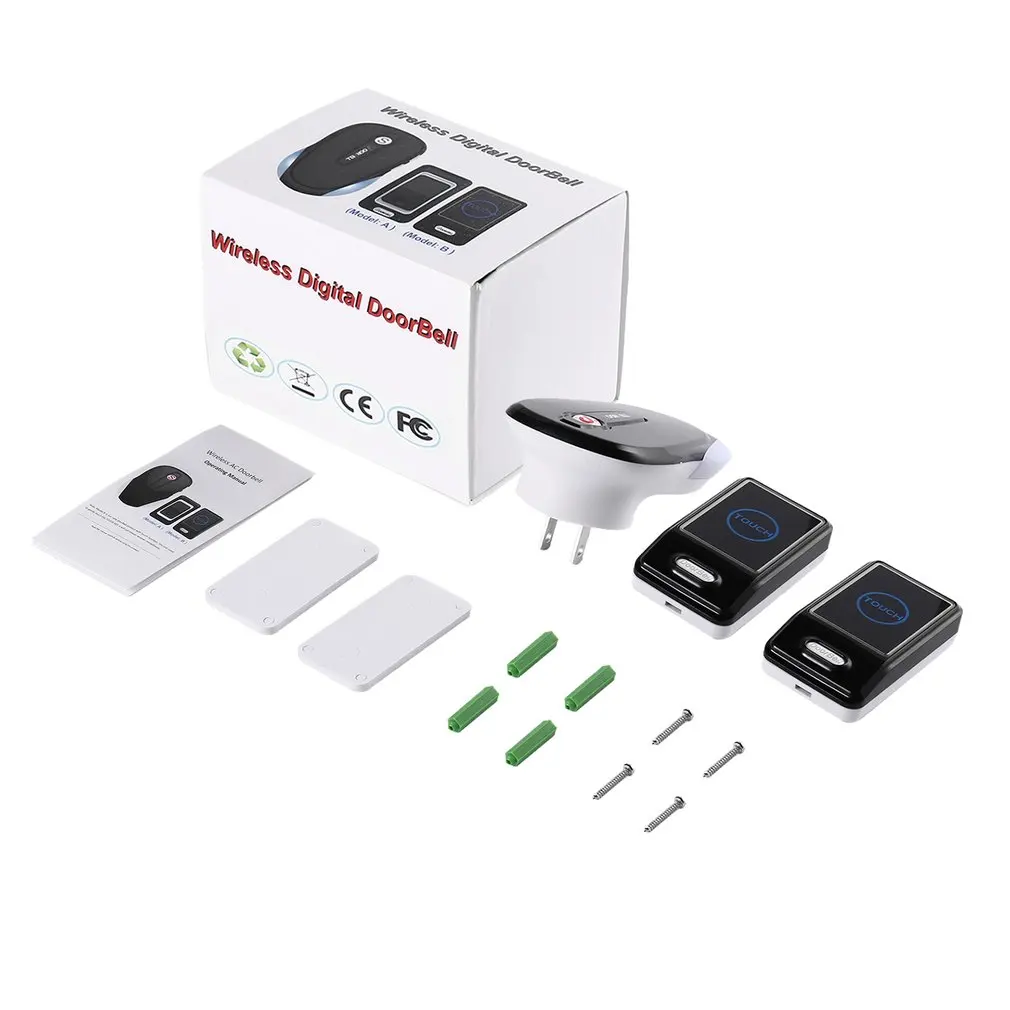 Energy Saving one Touch Sensor Button Ultra-long Distance Control Optional Waterproof Transmitter Wireless Digital Doorbell
Energy Saving one Touch Sensor Button Ultra-long Distance Control Optional Waterproof Transmitter Wireless Digital Doorbell
