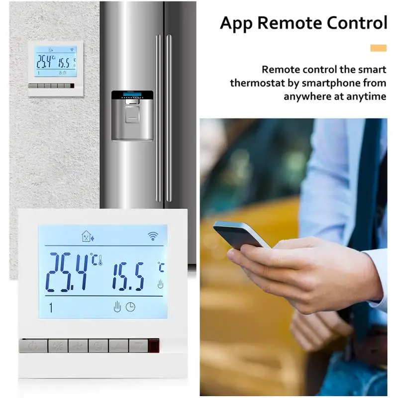 Tuya GA GB GC WiFi Graffiti Smart Temperature Controller GAS Water Smart LCD Programmable Thermostat Temperature Controller
Tuya GA GB GC WiFi Graffiti Smart Temperature Controller GAS Water Smart LCD Programmable Thermostat Temperature Controller