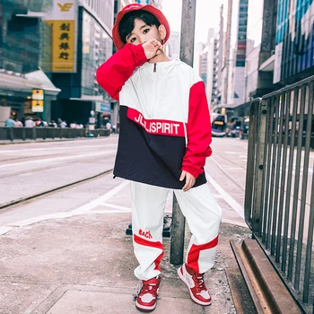 Handsome Boys Hip Hop Street Dance Costume Children Loose Jazz Dance Costume Catwalk Suit Kids Korean Version Costumes DWY2513 
Handsome Boys Hip Hop Street Dance Costume Children Loose Jazz Dance Costume Catwalk Suit Kids Korean Version Costumes DWY2513