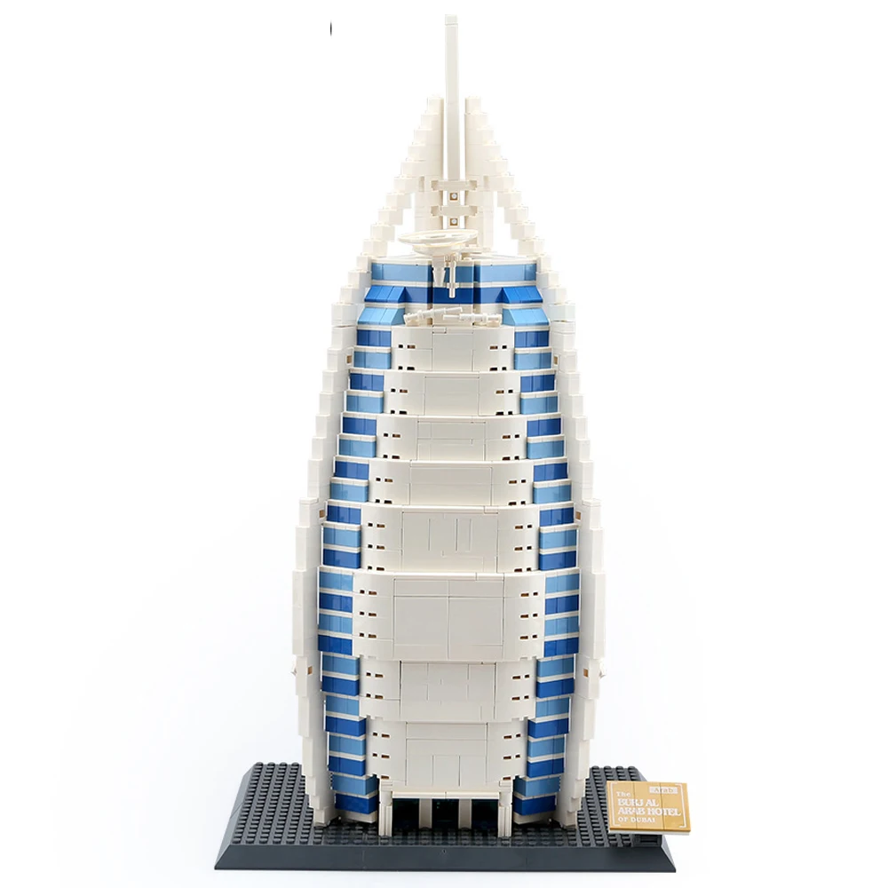Intelligence for children 1307pcs Dubai Burj Al Arab Hotel Building Blocks Creative DIY Gifts Bricks Toys for Children
Intelligence for children 1307pcs Dubai Burj Al Arab Hotel Building Blocks Creative DIY Gifts Bricks Toys for Children