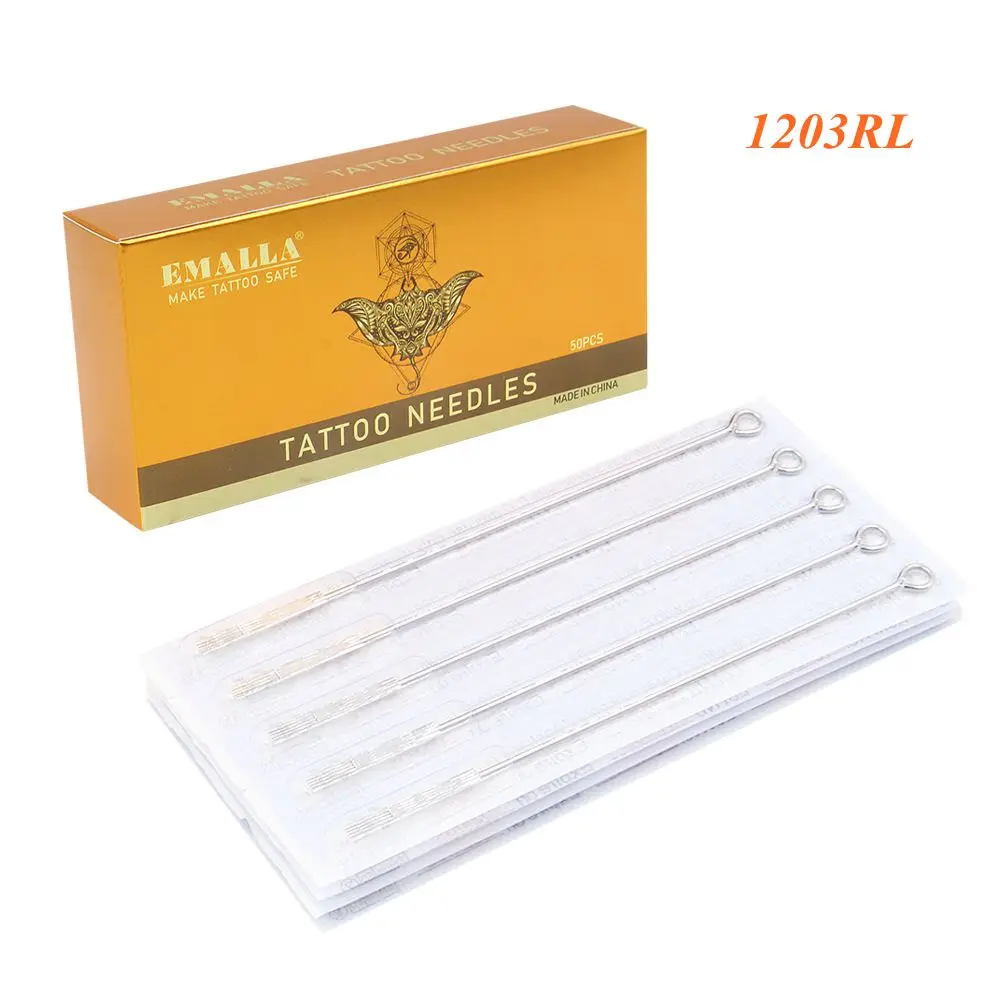 50PCS 1203RL EMALLA Premium Round microblading Tattoo Needles Sterilized Stainless Steel For Tattoo Supplies Free Shipping
50PCS 1203RL EMALLA Premium Round microblading Tattoo Needles Sterilized Stainless Steel For Tattoo Supplies Free Shipping
