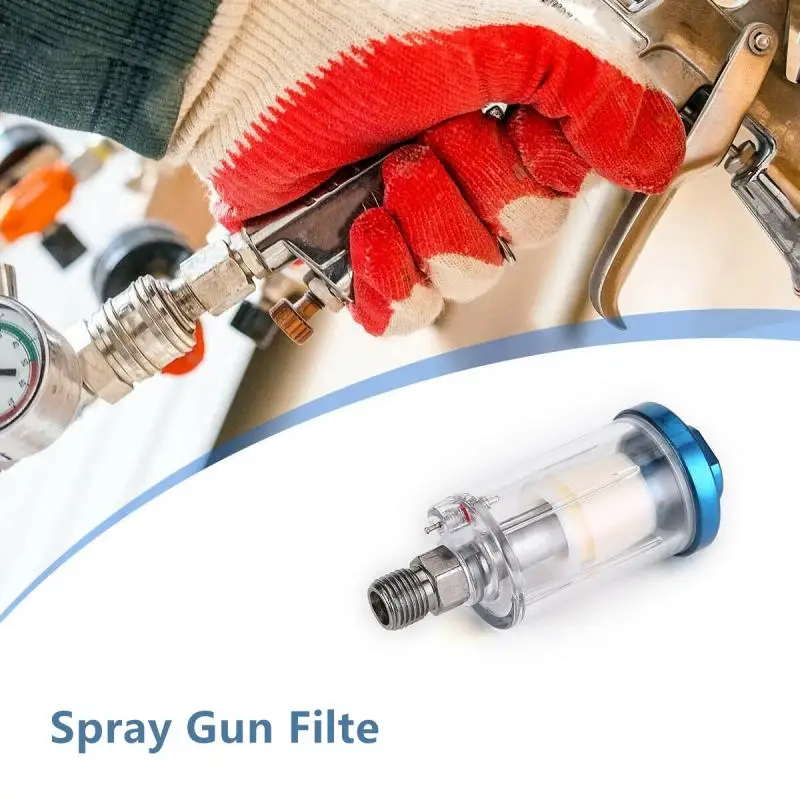 Spray Gun 1/4" Air Line Mini Filter Water Trap Clear Painting Moisture Separator Filter Water Trap TXTB1
Spray Gun 1/4" Air Line Mini Filter Water Trap Clear Painting Moisture Separator Filter Water Trap TXTB1