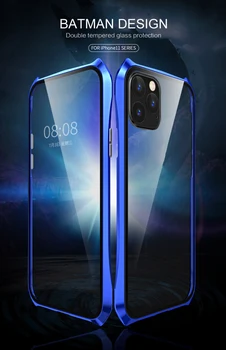 New Magnetic Adsorption Metal Magnetic Case For Iphone11 11pro 11pro Max Tempered Glass+Metal Bumper Frame Case Cover 
New Magnetic Adsorption Metal Magnetic Case For Iphone11 11pro 11pro Max Tempered Glass+Metal Bumper Frame Case Cover