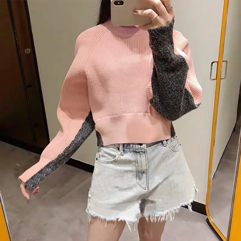 Fall 2019 New Colour-Coloured Knitted Sweaters with Fashion Short Sweaters Pullovers Computer Knitted Casual Women Sweaters
Fall 2019 New Colour-Coloured Knitted Sweaters with Fashion Short Sweaters Pullovers Computer Knitted Casual Women Sweaters