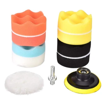 11pcs/set Car Polisher Sponge Polishing Pads 3 inch Wool Buffing Pad Kit w/ Drill Adapter Outdoor Parts Personal Car Accessories
11pcs/set Car Polisher Sponge Polishing Pads 3 inch Wool Buffing Pad Kit w/ Drill Adapter Outdoor Parts Personal Car Accessories