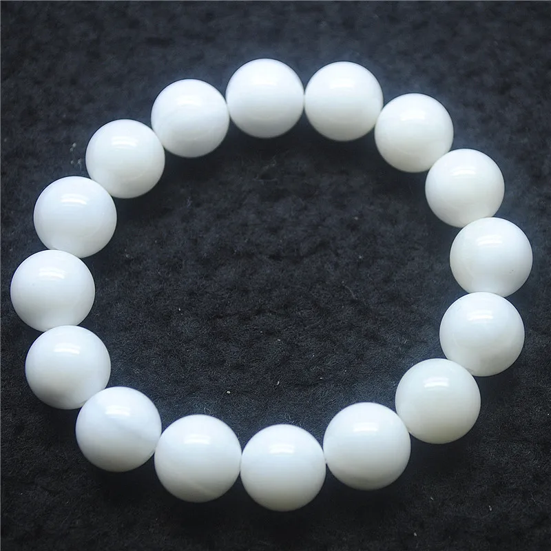 

1PC Nature White Shell Bracelets Mother Of Pearl Size 12MM Round Shape For Women's Party Wearing Free Shipping Good Quality