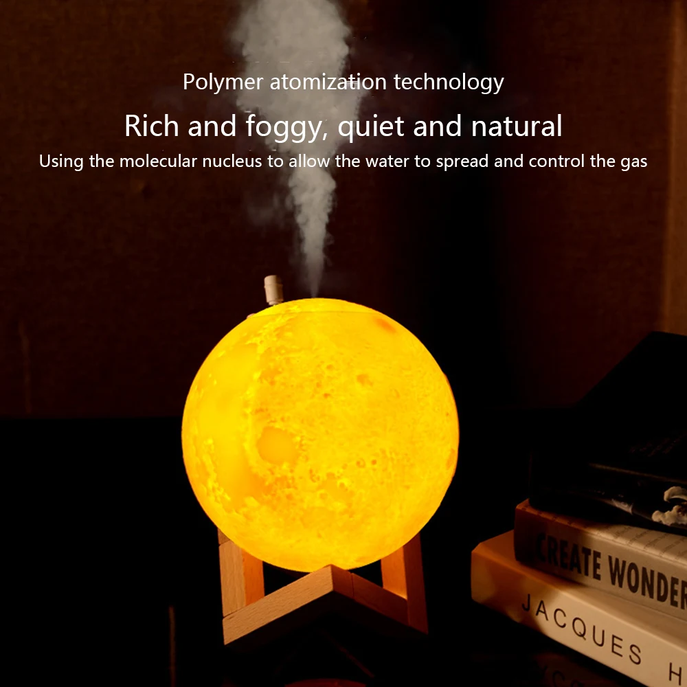 Drop Ship 880ML Ultrasonic Moon Air Humidifier Aroma Essential Oil Diffuser USB Mist Maker Humidificador with LED Night Lamp
Drop Ship 880ML Ultrasonic Moon Air Humidifier Aroma Essential Oil Diffuser USB Mist Maker Humidificador with LED Night Lamp