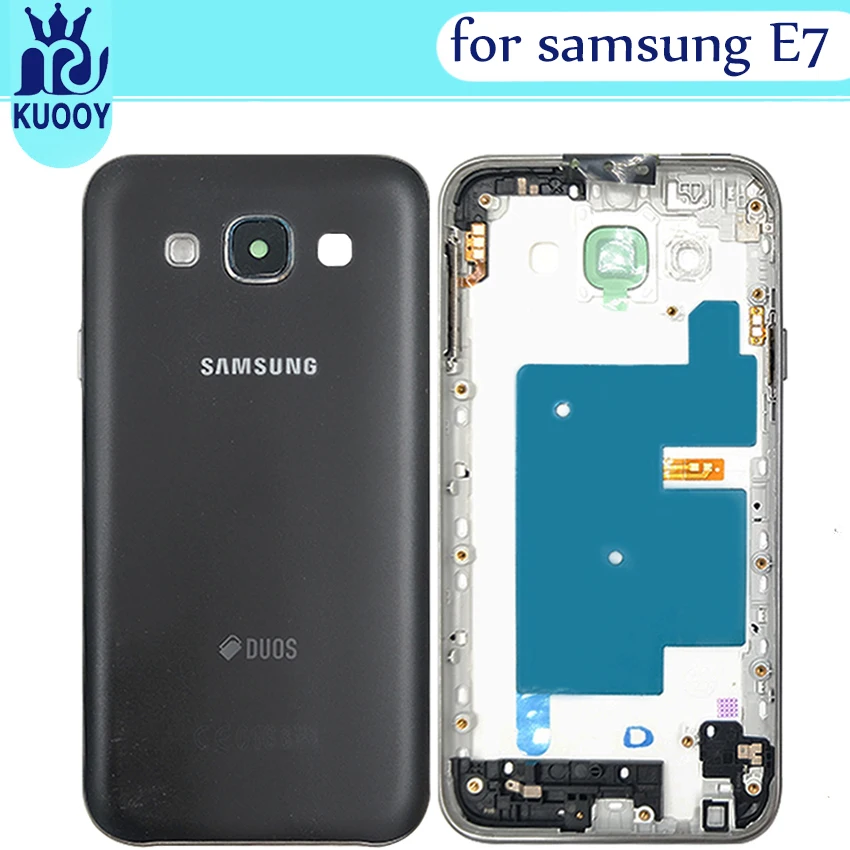 Rear E5 / E7 Full Housing Middle Frame Bezel Battery Back Cover For Samsung Galaxy Grand DUOS E5 E500F E7 E700 With Camera Lens
Rear E5 / E7 Full Housing Middle Frame Bezel Battery Back Cover For Samsung Galaxy Grand DUOS E5 E500F E7 E700 With Camera Lens