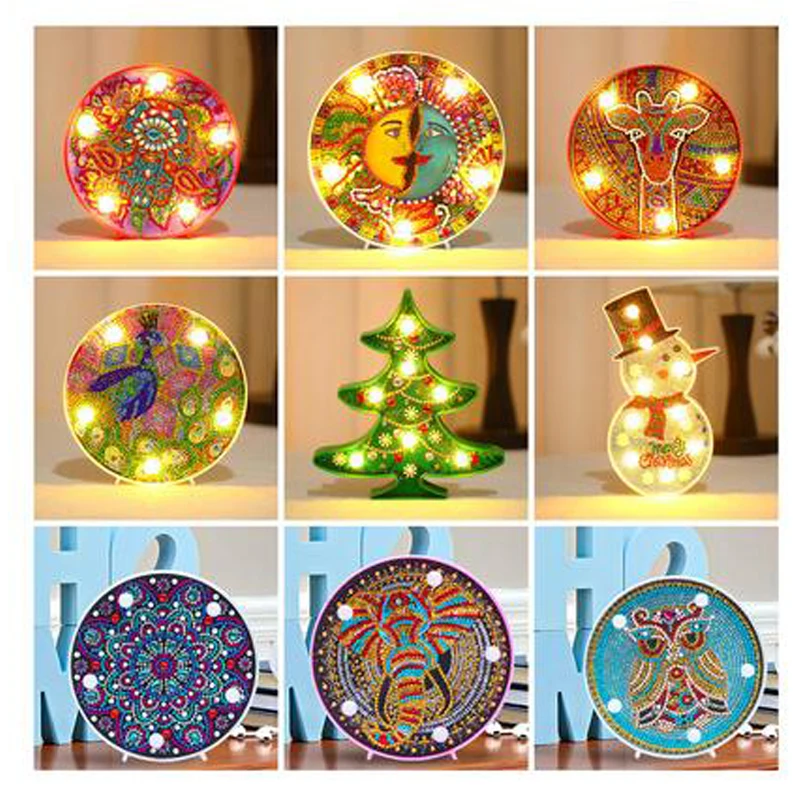 New 5D DIY Diamond Painting LED Lamp Light Snowman Special Shaped Mosaic Embroidery Owl Unfinished Kit Home Christmas Gift
New 5D DIY Diamond Painting LED Lamp Light Snowman Special Shaped Mosaic Embroidery Owl Unfinished Kit Home Christmas Gift