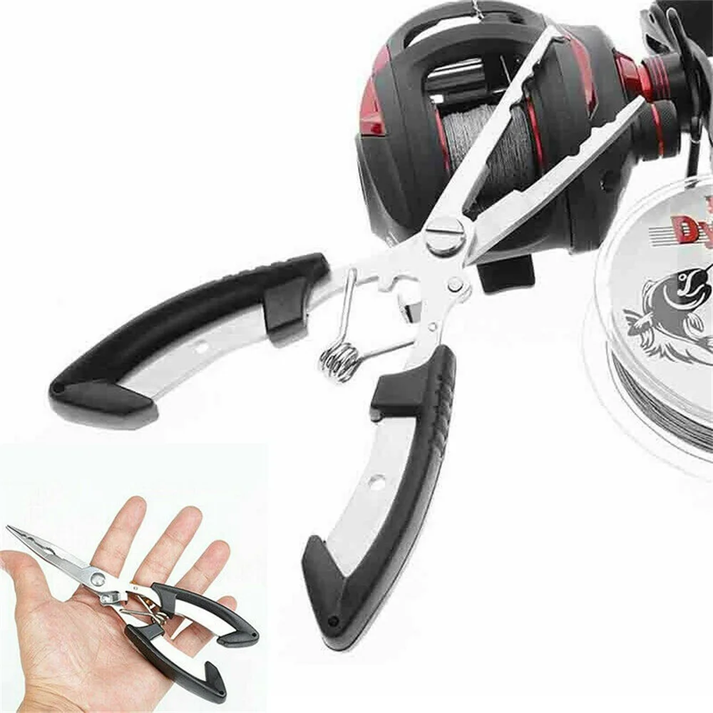 Multifunctional Fishing Pliers Scissors Cutter Bait Hook Thread Fishing Clip Accessory Tool
Multifunctional Fishing Pliers Scissors Cutter Bait Hook Thread Fishing Clip Accessory Tool