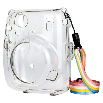 Portable Protective Transparent Case For Fujifilm Instax Mini 11 Crystal Camera Cases With Adjustable Rainbow Shoulder Strap Hot
Portable Protective Transparent Case For Fujifilm Instax Mini 11 Crystal Camera Cases With Adjustable Rainbow Shoulder Strap Hot