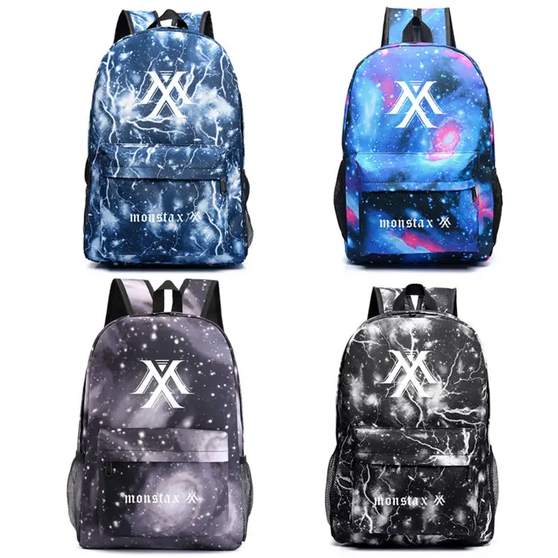 Monsta X Backpacks KPOP Nylon Bagpack Galaxy Starry Sky Mochila Lightning Anime Bags B061
Monsta X Backpacks KPOP Nylon Bagpack Galaxy Starry Sky Mochila Lightning Anime Bags B061