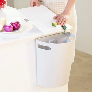 Small Trash Can, Hanging Waste Bin Under Kitchen Sink, PP Wastebasket over Cabinet Door with Top Ring to Fix Garbage Bag
Small Trash Can, Hanging Waste Bin Under Kitchen Sink, PP Wastebasket over Cabinet Door with Top Ring to Fix Garbage Bag