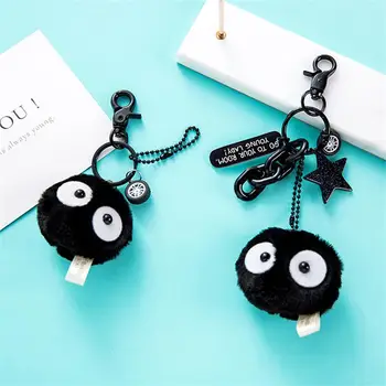 Plush Keychains Spirited Away Miyazaki Hayao Totoro Small Pedants Briquette Black Carbon Coal Ball Elf Doll Key Chain 
Plush Keychains Spirited Away Miyazaki Hayao Totoro Small Pedants Briquette Black Carbon Coal Ball Elf Doll Key Chain