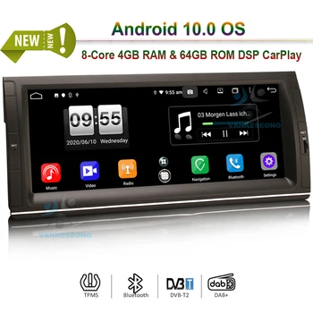 10.25" Quad Core Android 10.0 Autoradio SatNav Bluetooth GPS 4G OBD Radio DVR DAB+ DSP CarPlay & Auto for BMW M5 X5 E53 E39
10.25" Quad Core Android 10.0 Autoradio SatNav Bluetooth GPS 4G OBD Radio DVR DAB+ DSP CarPlay & Auto for BMW M5 X5 E53 E39