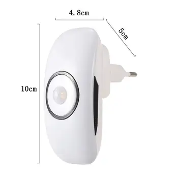PIR Motion Sensor Night Light Control Smart Nightlight Cold White Body Induction Mini Lamp Plug-In for Bedroom Indoor Stair Lamp
PIR Motion Sensor Night Light Control Smart Nightlight Cold White Body Induction Mini Lamp Plug-In for Bedroom Indoor Stair Lamp