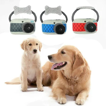 Plush Camera Shaped Toy With Cotton Rope For Dog Interactive Squeaky Chew Toy To Teeth Cleaning 
Plush Camera Shaped Toy With Cotton Rope For Dog Interactive Squeaky Chew Toy To Teeth Cleaning
