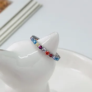 Silvology 925 Sterling Silver 5A Colorful Zircon Rings Minimalist Light Luxury Index Finger Rings for Women 925 Festival Jewelry
Silvology 925 Sterling Silver 5A Colorful Zircon Rings Minimalist Light Luxury Index Finger Rings for Women 925 Festival Jewelry