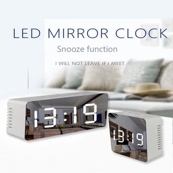 LED Variable Color Mirror Clock Home Decorations Snooze Function Mobile Phone Charging Electronic Clocks Desktop Table Clock
LED Variable Color Mirror Clock Home Decorations Snooze Function Mobile Phone Charging Electronic Clocks Desktop Table Clock