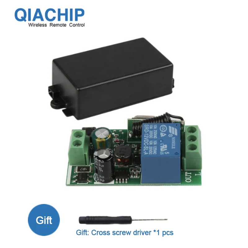 QIACHIP AC 250V 110V 220V 1CH 433Mhz Universal Wireless Remote Control Switch Relay Module Receiver For Garage Door Gate Motor
QIACHIP AC 250V 110V 220V 1CH 433Mhz Universal Wireless Remote Control Switch Relay Module Receiver For Garage Door Gate Motor