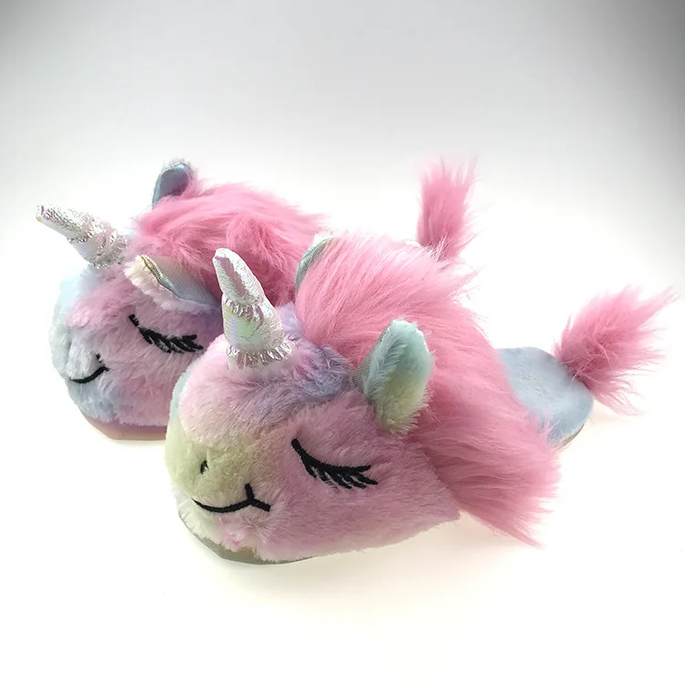 New factory direct unicorn slippers autumn and winter cute girl heart ice cream pink plush home cotton slippers
New factory direct unicorn slippers autumn and winter cute girl heart ice cream pink plush home cotton slippers