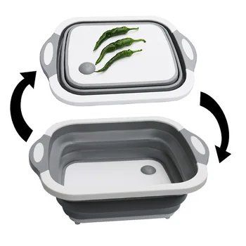 Multi-Function Kitchen Chopping Blocks Tool Foldable Cutting Board Kitchen Silicone Sinks Drainer Vegetable Fruit Washing Basket
Multi-Function Kitchen Chopping Blocks Tool Foldable Cutting Board Kitchen Silicone Sinks Drainer Vegetable Fruit Washing Basket