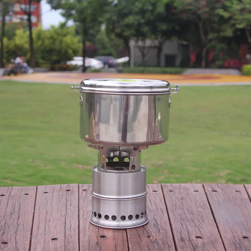 Camping Stove Stainless Steel Windscreen Mini Alcohol Stove Wood Stove with Cross Stand for Camping Outdoor Picnic
Camping Stove Stainless Steel Windscreen Mini Alcohol Stove Wood Stove with Cross Stand for Camping Outdoor Picnic