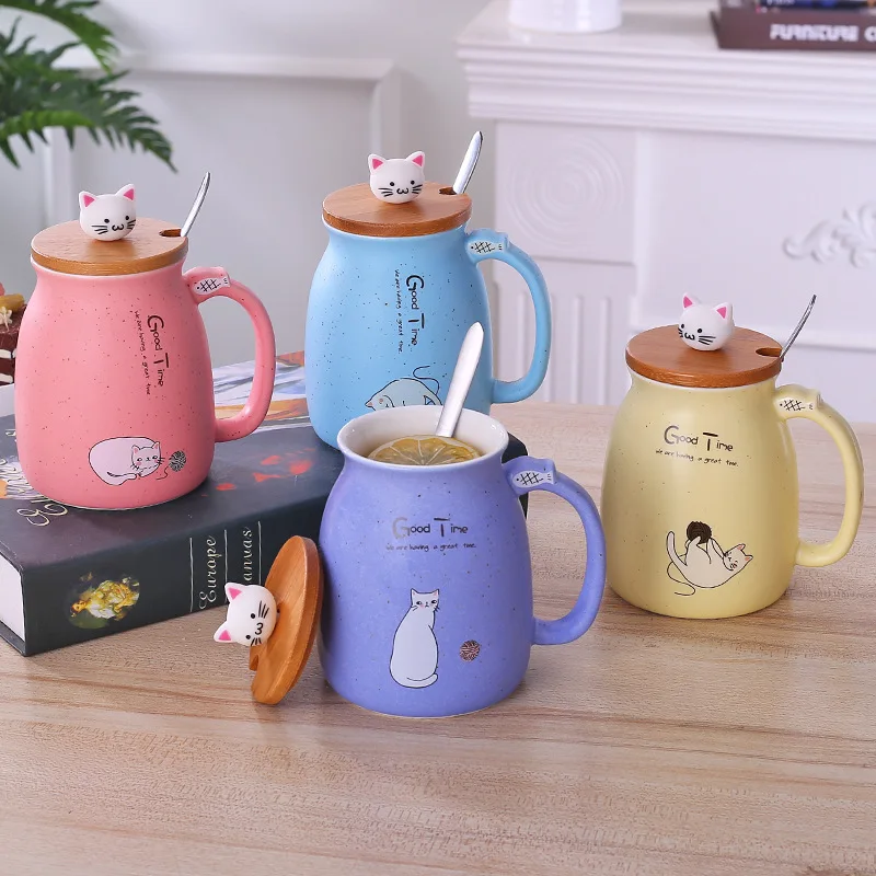 New sesame cat heat-resistant cup color cartoon with lid cup kitten milk coffee ceramic mug children cup office gifts
New sesame cat heat-resistant cup color cartoon with lid cup kitten milk coffee ceramic mug children cup office gifts