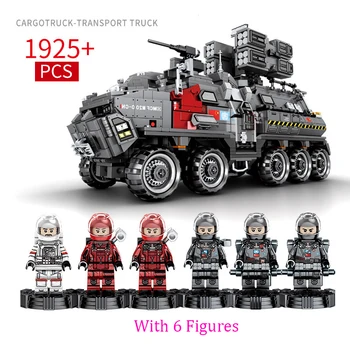 New 1925pcs Military Series MOC CN171 Troop Carrier Building Blocks Brick Technic SWAT Tank Compatible With Legolyed For Boy
New 1925pcs Military Series MOC CN171 Troop Carrier Building Blocks Brick Technic SWAT Tank Compatible With Legolyed For Boy