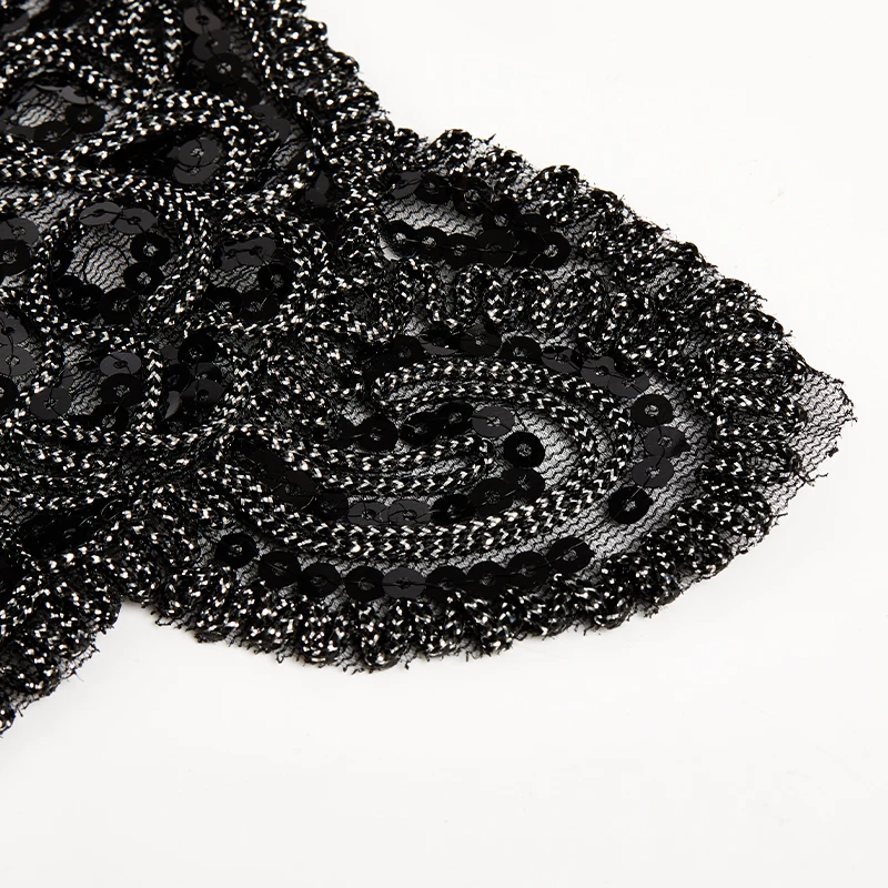 Фото Леопардовые нашивки для одежды черные блестки аксессуары сделай сам значок | Дом