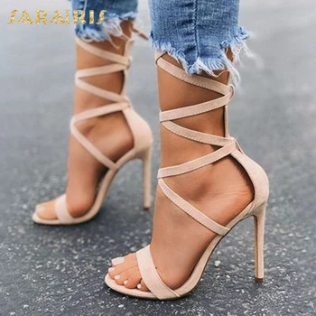 Sarairis 2020 New Fashion Big Size 41 Super Thin High Heels Summer Sandals Woman Shoes Lace Up Concise Party Shoes Lady Pumps 
Sarairis 2020 New Fashion Big Size 41 Super Thin High Heels Summer Sandals Woman Shoes Lace Up Concise Party Shoes Lady Pumps