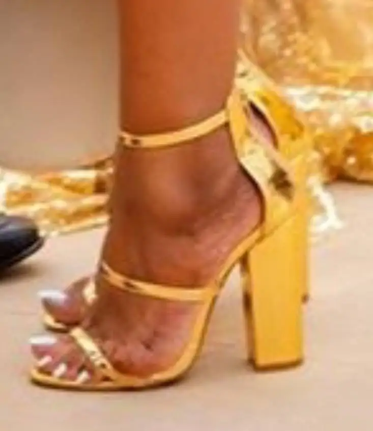 New Women Wedding Sandal Ankle Strap Sandal Open Toe High Heels Dress Bling Pump Gold Sandals Peep Toe Chunky Heels
New Women Wedding Sandal Ankle Strap Sandal Open Toe High Heels Dress Bling Pump Gold Sandals Peep Toe Chunky Heels