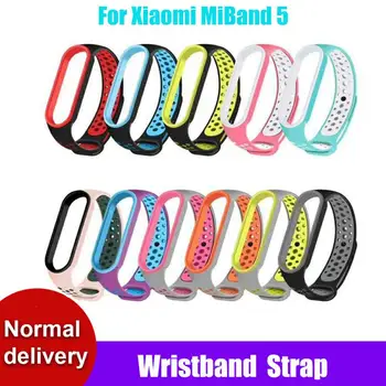 Strap For Xiaomi Mi Band 5 Silicone Wristband Bracelet Watch Replacement For Xiaomi MiBand 5 Breathable Anti-sweat Sports Strap 
Strap For Xiaomi Mi Band 5 Silicone Wristband Bracelet Watch Replacement For Xiaomi MiBand 5 Breathable Anti-sweat Sports Strap