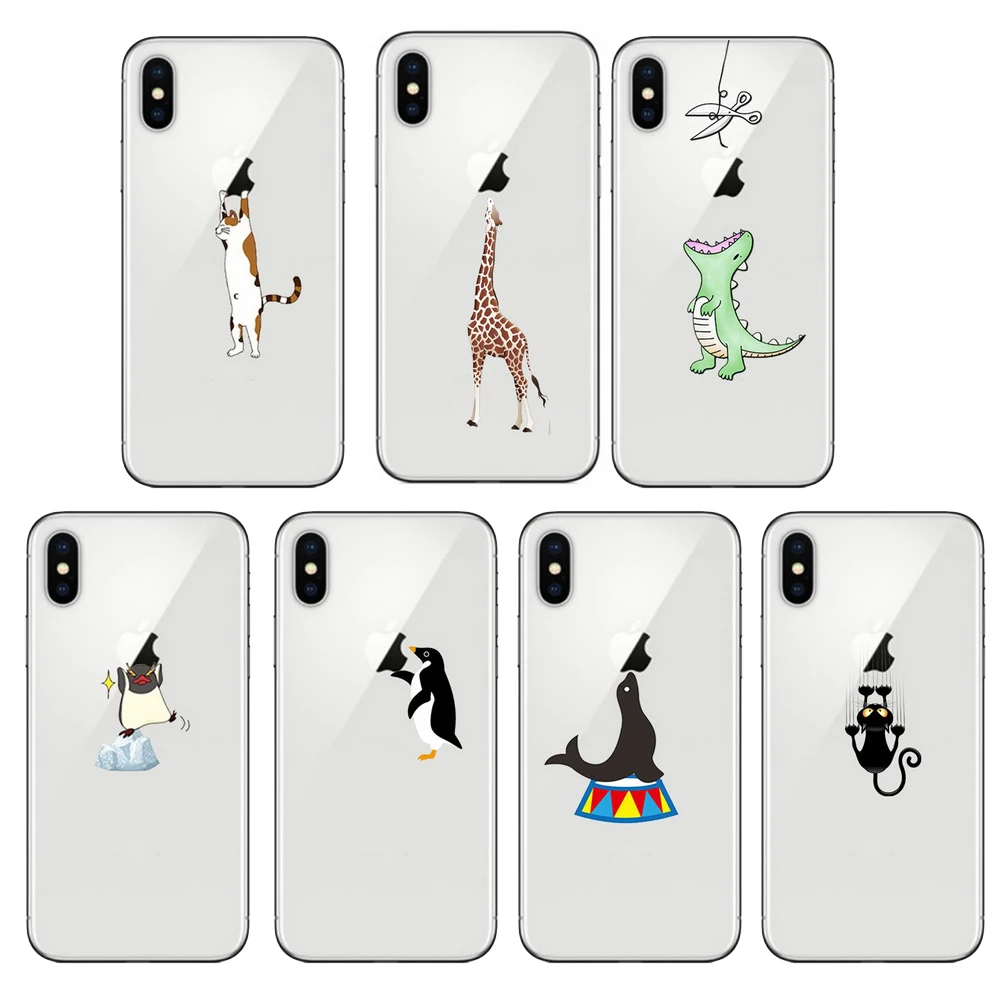 Cute Animals Cat Penguin Dragon Soft Silicone Phone Case Cover for Iphone 11 Pro Max 6 6S 7 8 plus X 5S SE XR XS MAX
Cute Animals Cat Penguin Dragon Soft Silicone Phone Case Cover for Iphone 11 Pro Max 6 6S 7 8 plus X 5S SE XR XS MAX