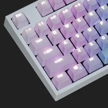 104Pcs PBT Backlight Color Matching Keycaps Replacement for Mechanical Keyboard Variety Of Color Choices Key Cap Switches
104Pcs PBT Backlight Color Matching Keycaps Replacement for Mechanical Keyboard Variety Of Color Choices Key Cap Switches