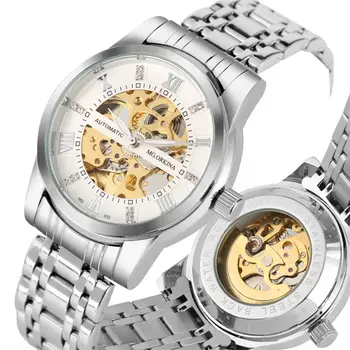 Automatic-self-winding Mechanical Watch Men Stainless Steel Male Watches Luminous Pointers Hollow-out Gift relogio automatico 
Automatic-self-winding Mechanical Watch Men Stainless Steel Male Watches Luminous Pointers Hollow-out Gift relogio automatico