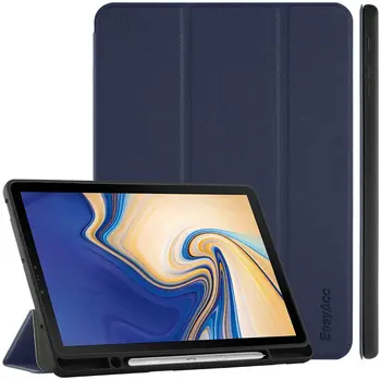 EasyAcc Samsung Tab S4 10.5 Case Book Cover Case Ultra Slim With Pencil Case Design with Stand Function Auto Sleep Wake Function
EasyAcc Samsung Tab S4 10.5 Case Book Cover Case Ultra Slim With Pencil Case Design with Stand Function Auto Sleep Wake Function