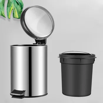 5L Stainless Steel Step Trash Can Wastebasket Garbage Container Bin With Lid Fit For Bathroom Kitchen Living Room Bedroom
5L Stainless Steel Step Trash Can Wastebasket Garbage Container Bin With Lid Fit For Bathroom Kitchen Living Room Bedroom