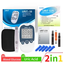 U10 2in1 MultiFunction Meter Blood Uric Acid Blood Glucose Monitor Diet KitDiabetes Gout Device with Test Strips&Lancets
U10 2in1 MultiFunction Meter Blood Uric Acid Blood Glucose Monitor Diet KitDiabetes Gout Device with Test Strips&Lancets