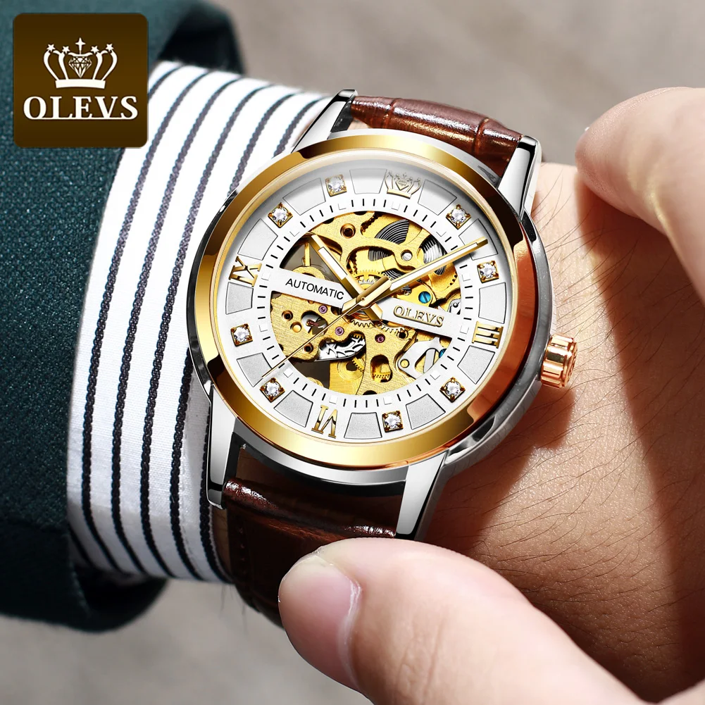 Men Bussiness Brand Automatic Mechanical Watch Cross Border Popular Hollow DiamondInlaid Luminous Waterproof Men's Watch
Men Bussiness Brand Automatic Mechanical Watch Cross Border Popular Hollow DiamondInlaid Luminous Waterproof Men's Watch