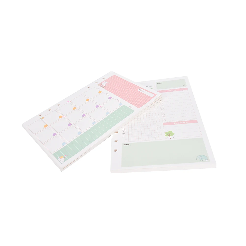 11 Styles 45 Sheets Notebook Inner Paper Core Candy 6 Holes Personal Organizer Planner Inside Refilling Page A5 For Filofax 
11 Styles 45 Sheets Notebook Inner Paper Core Candy 6 Holes Personal Organizer Planner Inside Refilling Page A5 For Filofax
