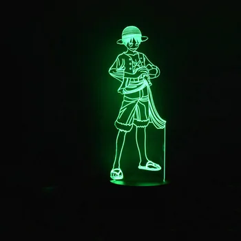 7 Colors Changing Night Light Desk Lamp One Piece Anime Character 3D Led Visual Decor Kids Bedside Sleep Lighting Light Fixture
7 Colors Changing Night Light Desk Lamp One Piece Anime Character 3D Led Visual Decor Kids Bedside Sleep Lighting Light Fixture