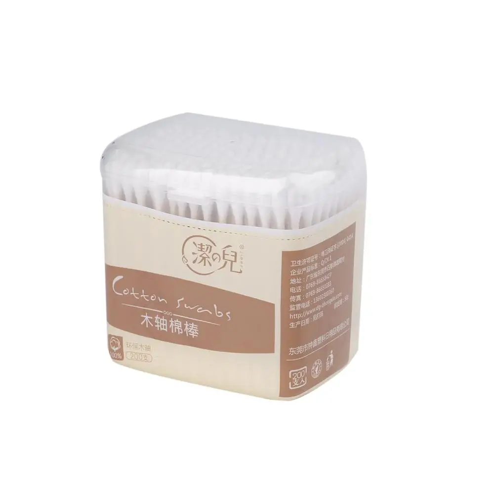 200PCS/Box Compact Size Natural Cotton Swabs Wood Sticks Nose Ears Cleaning Cosmetics Health Care Cotton Buds
200PCS/Box Compact Size Natural Cotton Swabs Wood Sticks Nose Ears Cleaning Cosmetics Health Care Cotton Buds